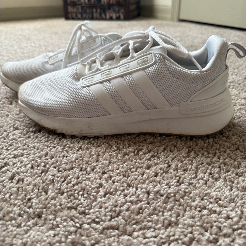 Adidas Cloudfoam Pure White Sneakers